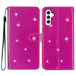 For Samsung Galaxy S23 FE Anti-scratch Glittery PU Leather Case Folio Flip Wallet Stand Phone Cover