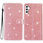 For Samsung Galaxy S23 FE Anti-scratch Glittery PU Leather Case Folio Flip Wallet Stand Phone Cover