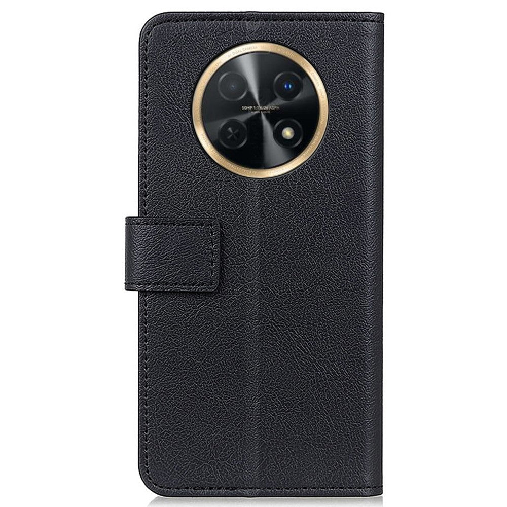For Huawei nova Y91 4G / Enjoy 60X Textured Phone Cover PU Leather Wallet Stand Case