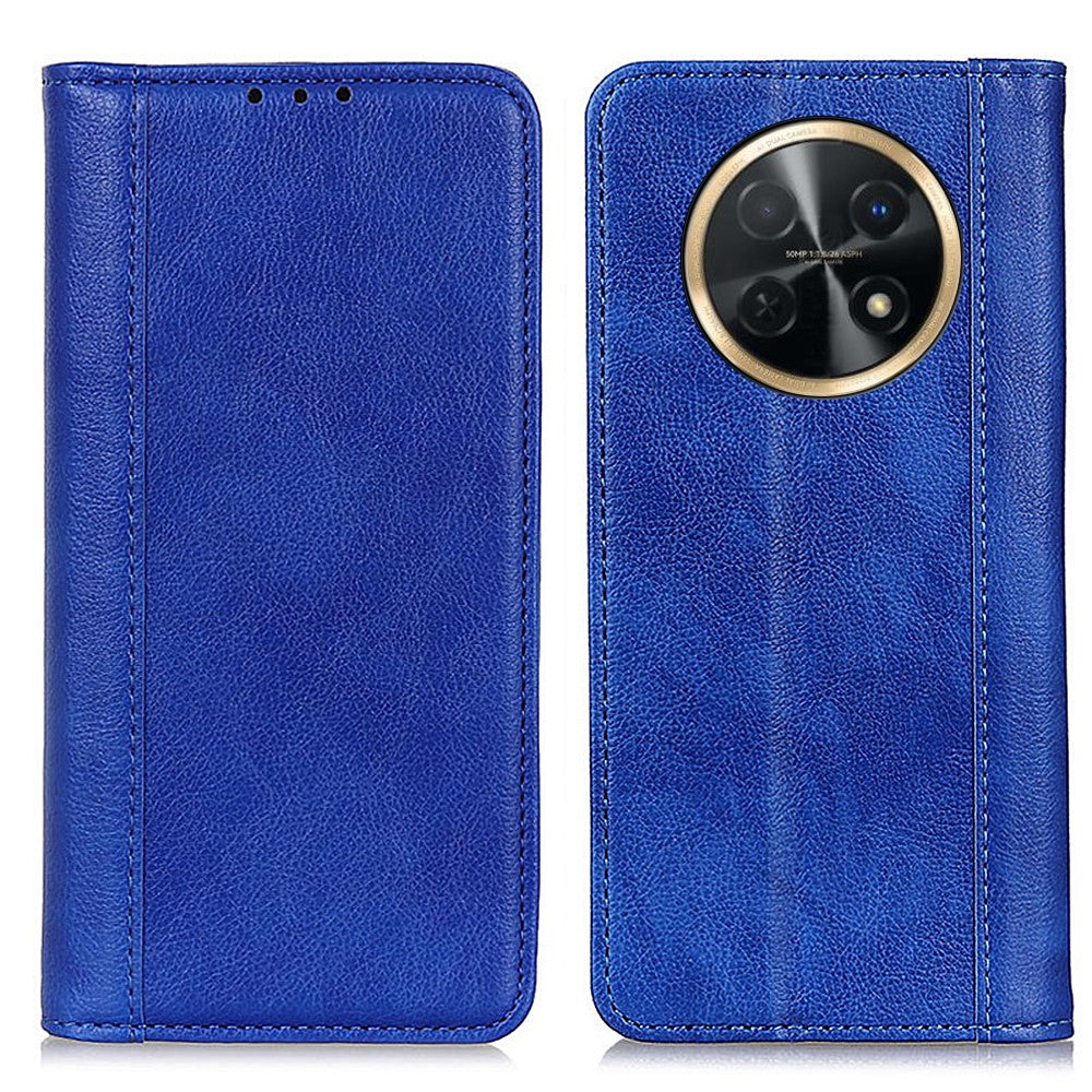 Huawei Nova Y91 4G / Enjoy 60X Litchi Texture Split Leather Phone Case Plånboksfodral med stativ