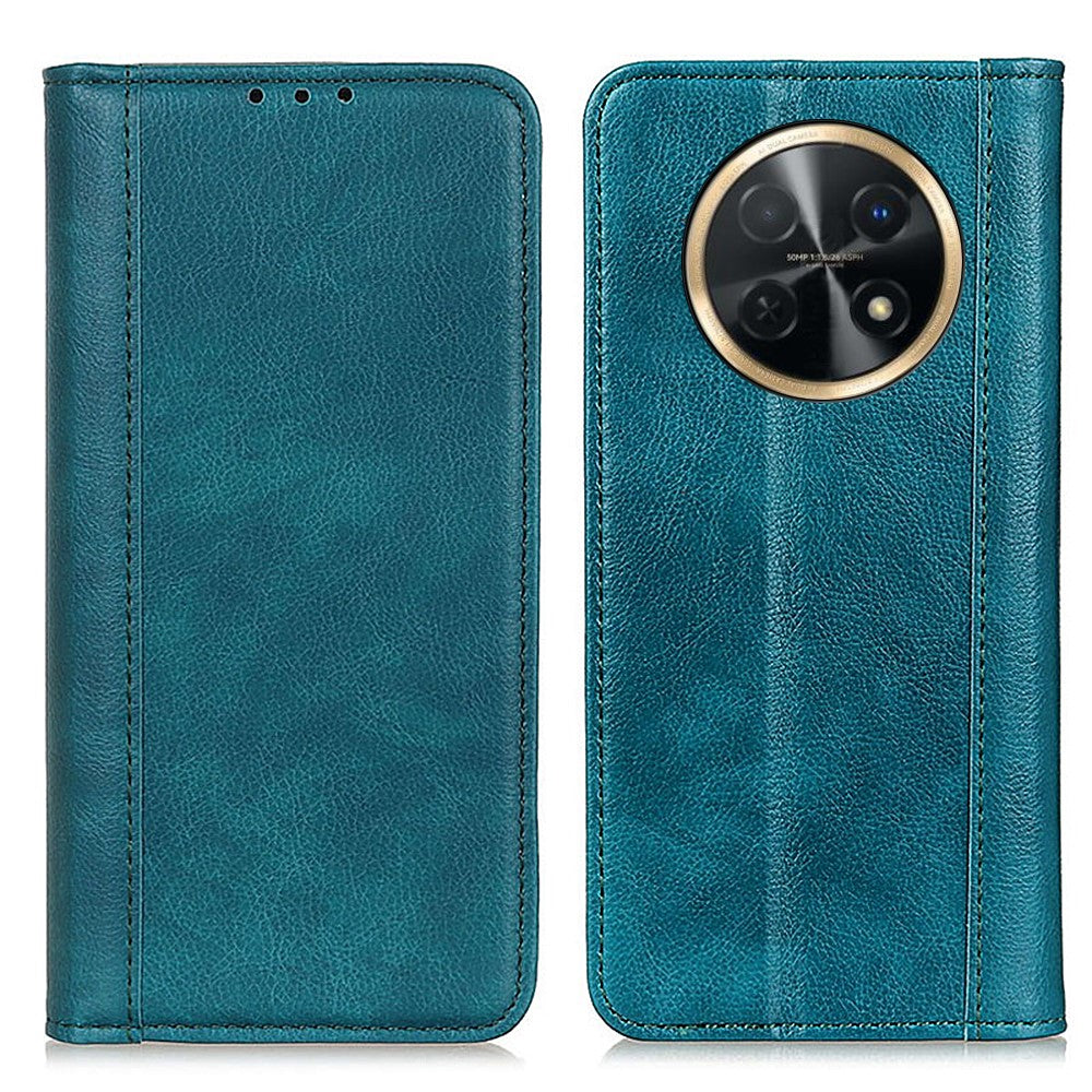 Huawei Nova Y91 4G / Enjoy 60X Litchi Texture Split Leather Phone Case Plånboksfodral med stativ