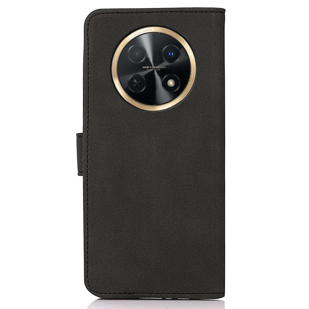 KHAZNEH For Huawei nova Y91 4G / Enjoy 60X Anti-drop Phone Cover Textured PU Leather Wallet Stand Case