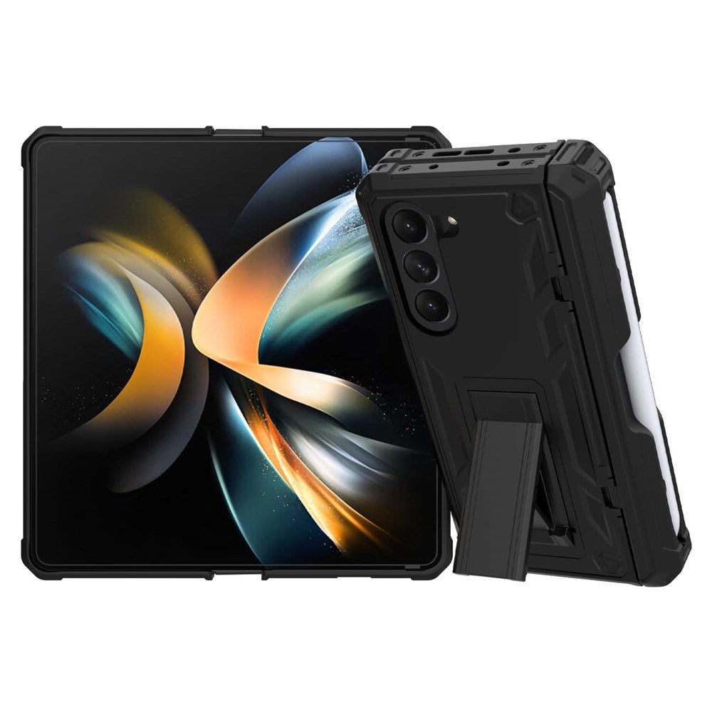 GW30 Kickstand Phone Case for Samsung Galaxy Z Fold5 5G Hard PC Protective Cover with Pencil Slot
