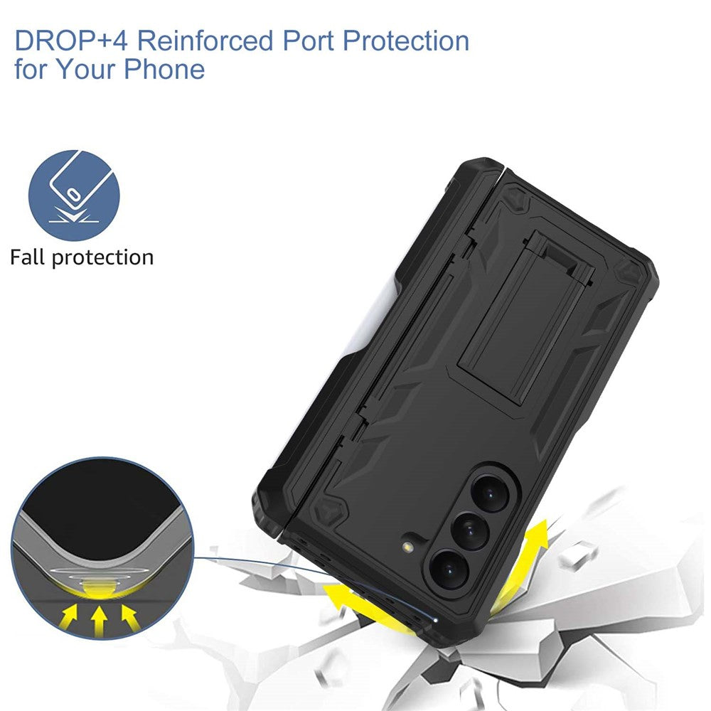 GW30 Kickstand Phone Case for Samsung Galaxy Z Fold5 5G Hard PC Protective Cover with Pencil Slot