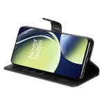 OnePlus Nord CE 3 Lite 5G / N30 5G / Oppo K11x 5G Stötsäkert Skal Med Kalvstruktur Blixtlåsficka Plånboksfodral Smartphone-fodral