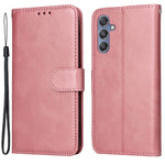 For Samsung Galaxy F34 5G / M34 5G Shockproof Phone Shell Calf Texture PU Leather Wallet Stand Cover