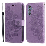 Stand Cover for Samsung Galaxy F34 5G / M34 5G Flower Imprint PU Leather Wallet Phone Case