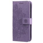 Stand Cover for Samsung Galaxy F34 5G / M34 5G Flower Imprint PU Leather Wallet Phone Case