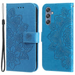 Stand Cover for Samsung Galaxy F34 5G / M34 5G Flower Imprint PU Leather Wallet Phone Case