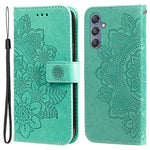 Stand Cover for Samsung Galaxy F34 5G / M34 5G Flower Imprint PU Leather Wallet Phone Case