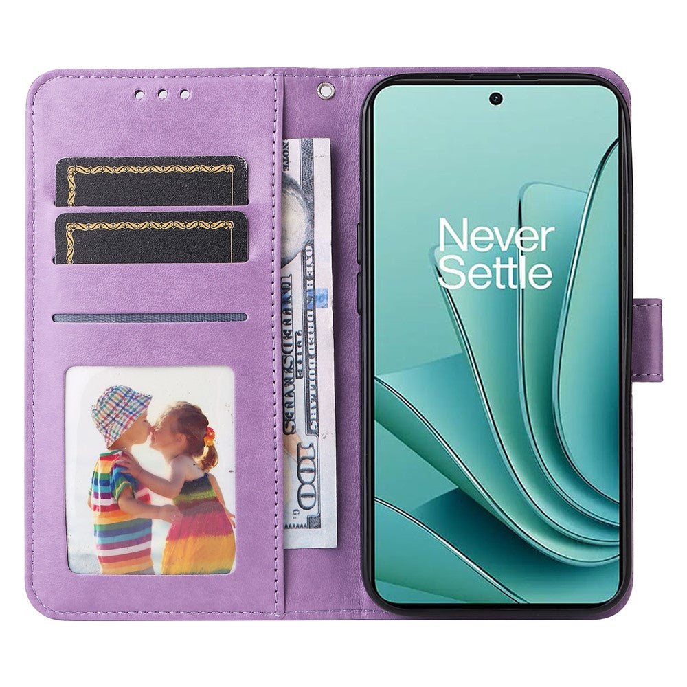 OnePlus Nord 3 5G / Ace 2V-cover i PU-læder med solsikketryk, faldsikring, pung og stativ
