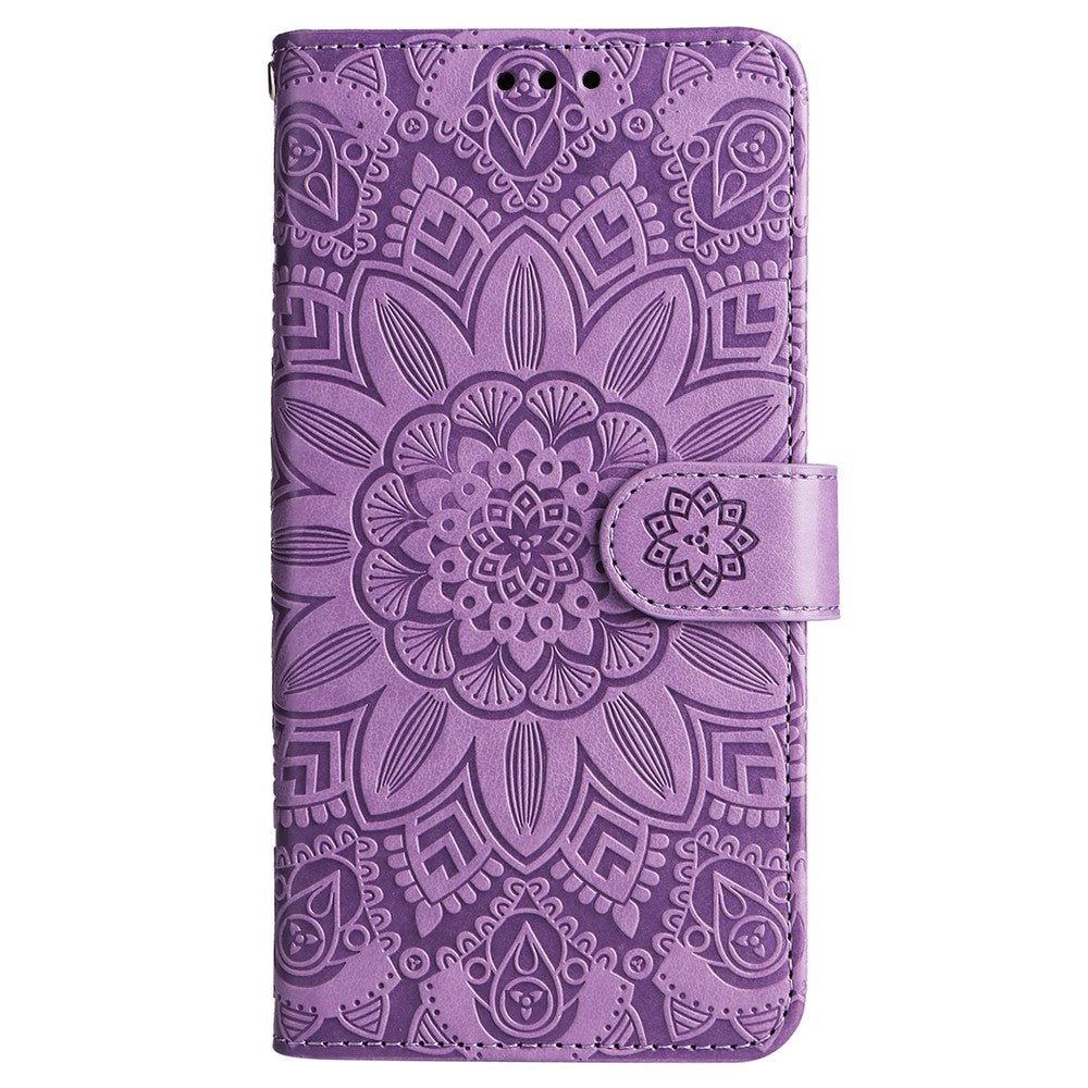 OnePlus Nord 3 5G / Ace 2V-cover i PU-læder med solsikketryk, faldsikring, pung og stativ