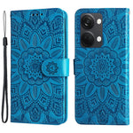 OnePlus Nord 3 5G / Ace 2V-cover i PU-læder med solsikketryk, faldsikring, pung og stativ