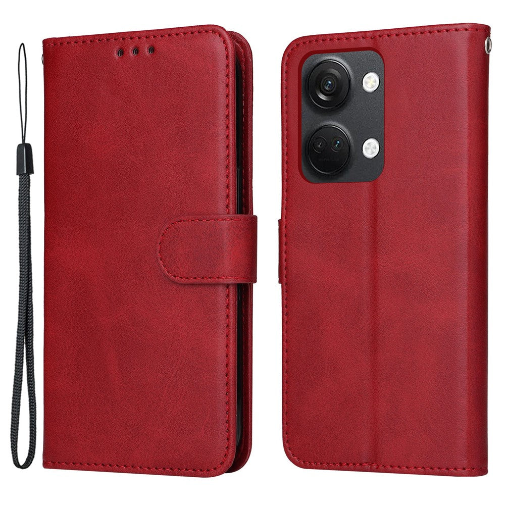 For OnePlus Nord 3 5G / Ace 2V Calf Texture Anti-scratch Phone Case Flip Wallet Stand Shell
