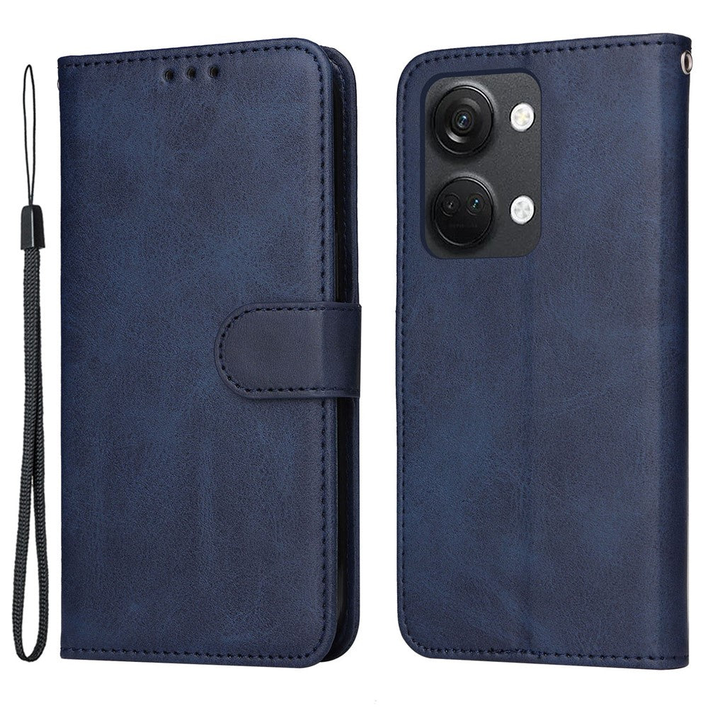 For OnePlus Nord 3 5G / Ace 2V Calf Texture Anti-scratch Phone Case Flip Wallet Stand Shell