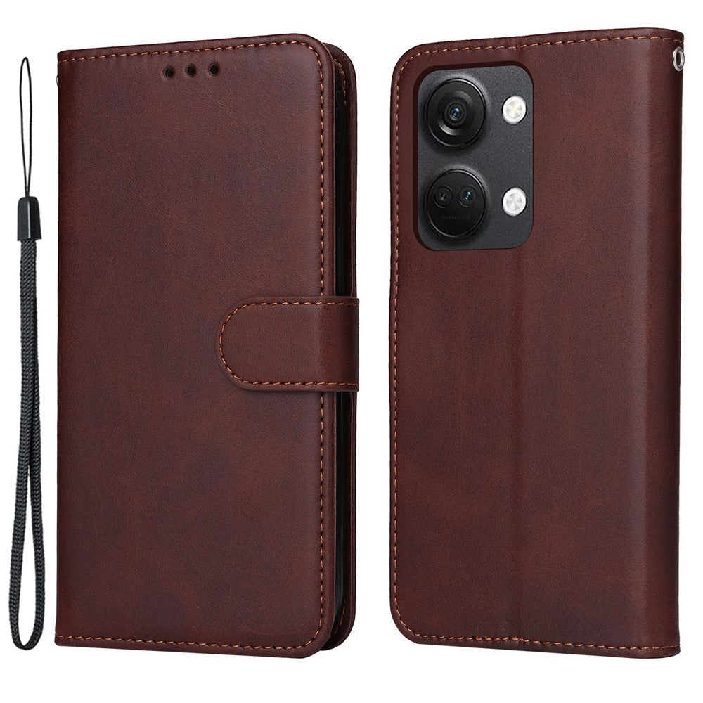 For OnePlus Nord 3 5G / Ace 2V Calf Texture Anti-scratch Phone Case Flip Wallet Stand Shell