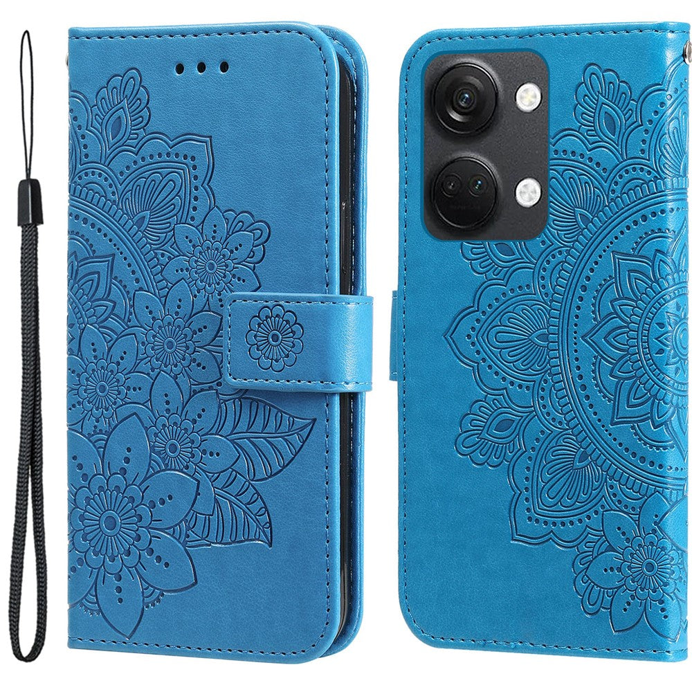 Stativfodral för OnePlus Nord 3 5G / Ace 2V Blommigt PU-läderplånboksfodral