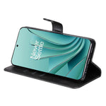 OnePlus Nord 3 5G / Ace 2V Dragkedja Ficka Hopfällbar Stativ Plånboksfodral Kalvtextur Mobilmobilfodral