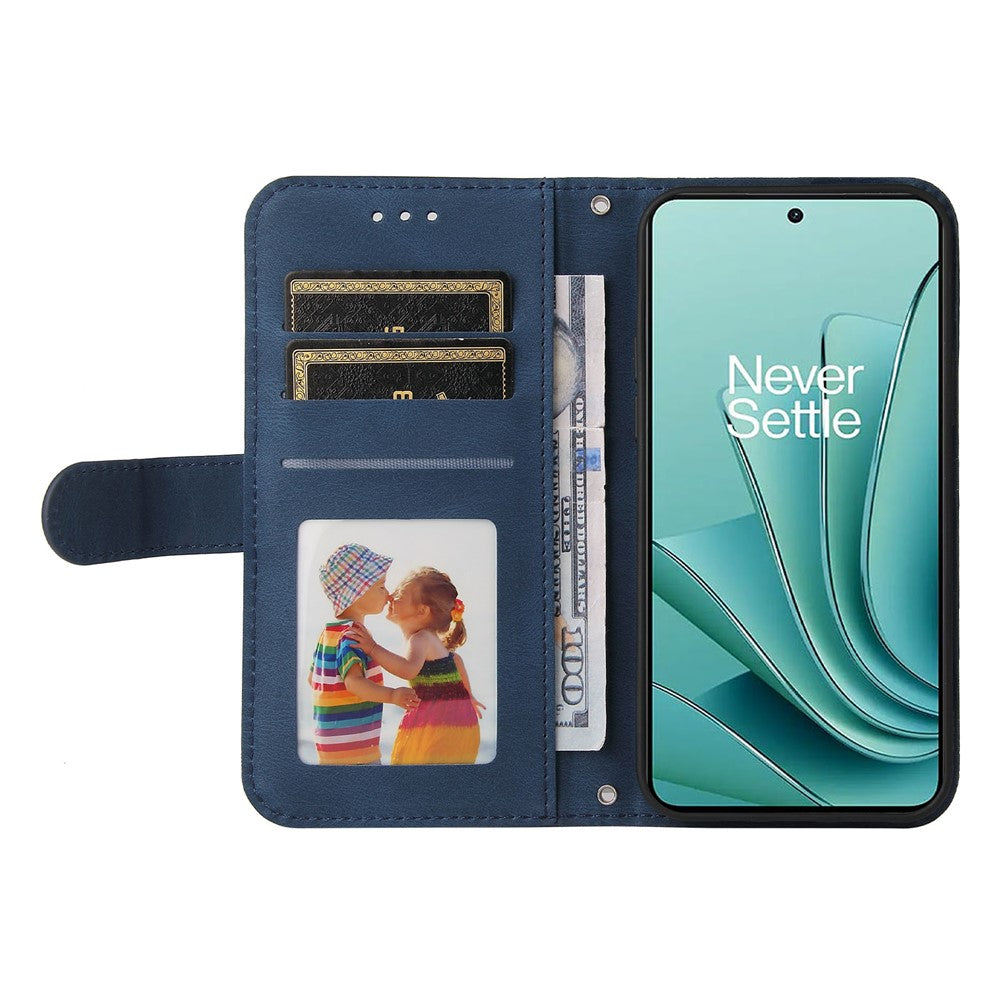 OnePlus Nord 3 5G / Ace 2V Läderplånboksfodral Skin Touch mobilfodral Stativ med Rem