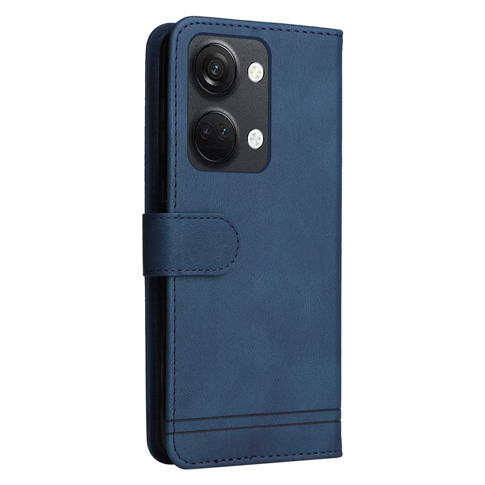 OnePlus Nord 3 5G / Ace 2V Läderplånboksfodral Skin Touch mobilfodral Stativ med Rem