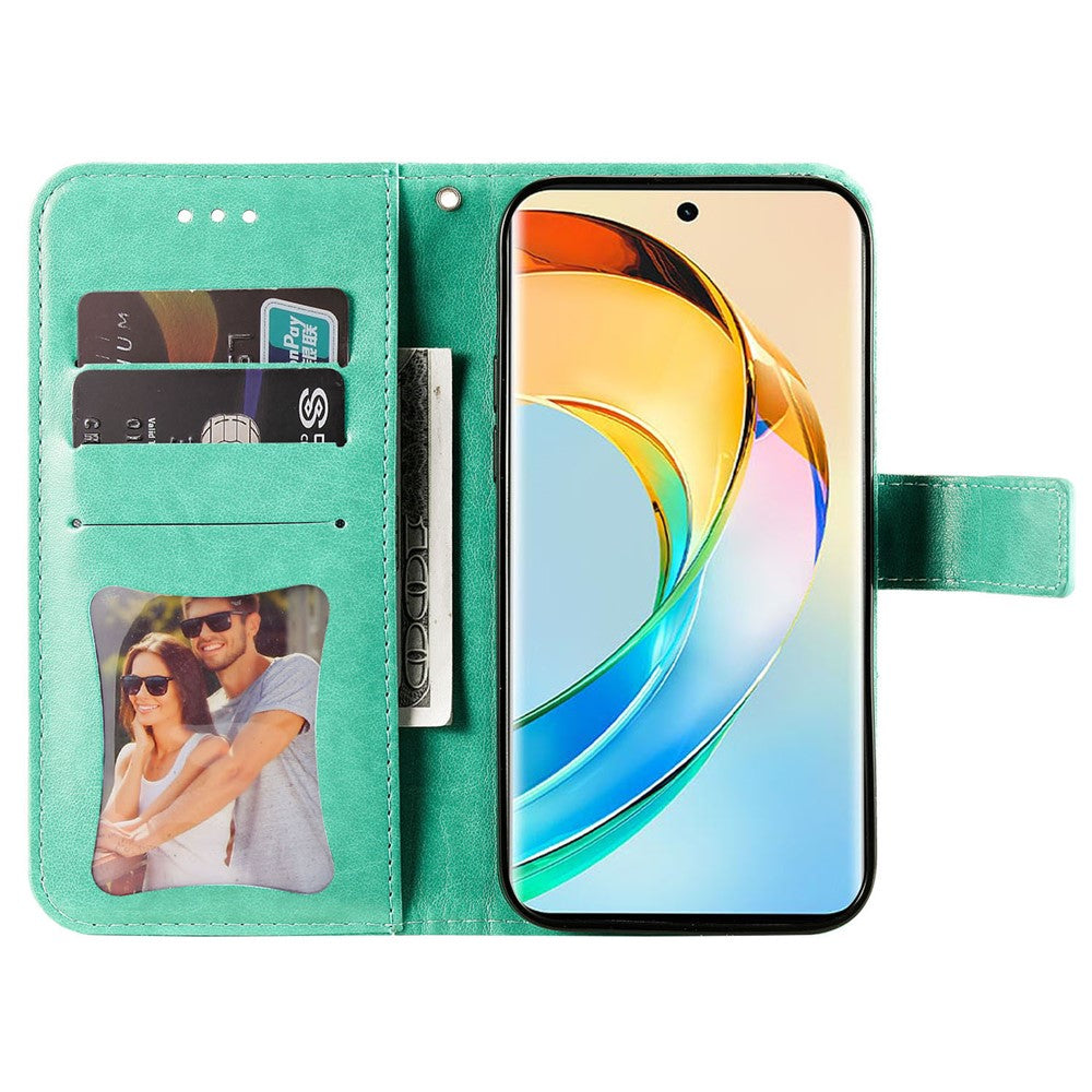 For Honor X50 5G / X9b 5G / Magic6 Lite 5G / X50 GT 5G Case Floral Pattern PU Leather Wallet Stand Phone Cover