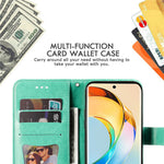 For Honor X50 5G / X9b 5G / Magic6 Lite 5G / X50 GT 5G Case Floral Pattern PU Leather Wallet Stand Phone Cover