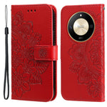 For Honor X50 5G / X9b 5G / Magic6 Lite 5G / X50 GT 5G Case Floral Pattern PU Leather Wallet Stand Phone Cover