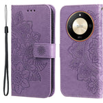 For Honor X50 5G / X9b 5G / Magic6 Lite 5G / X50 GT 5G Case Floral Pattern PU Leather Wallet Stand Phone Cover
