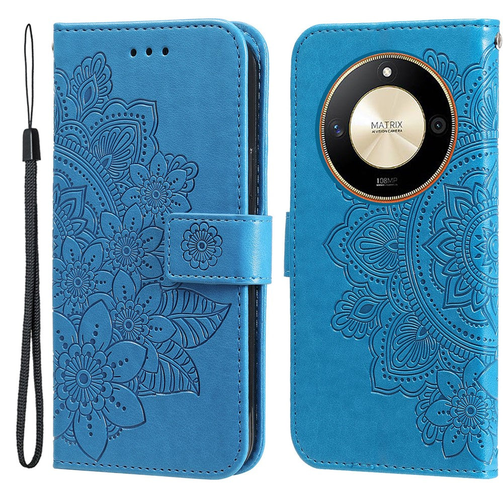 For Honor X50 5G / X9b 5G / Magic6 Lite 5G / X50 GT 5G Case Floral Pattern PU Leather Wallet Stand Phone Cover