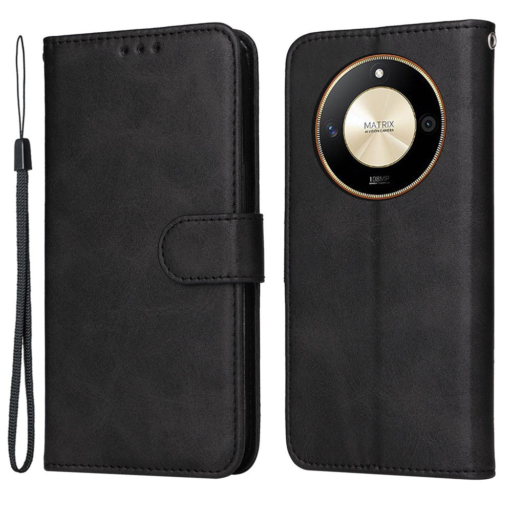 For Honor X50 5G / X9b 5G / Magic6 Lite 5G / X50 GT 5G PU Leather Wallet Stand Case Calf Texture Full Protection Phone Cover