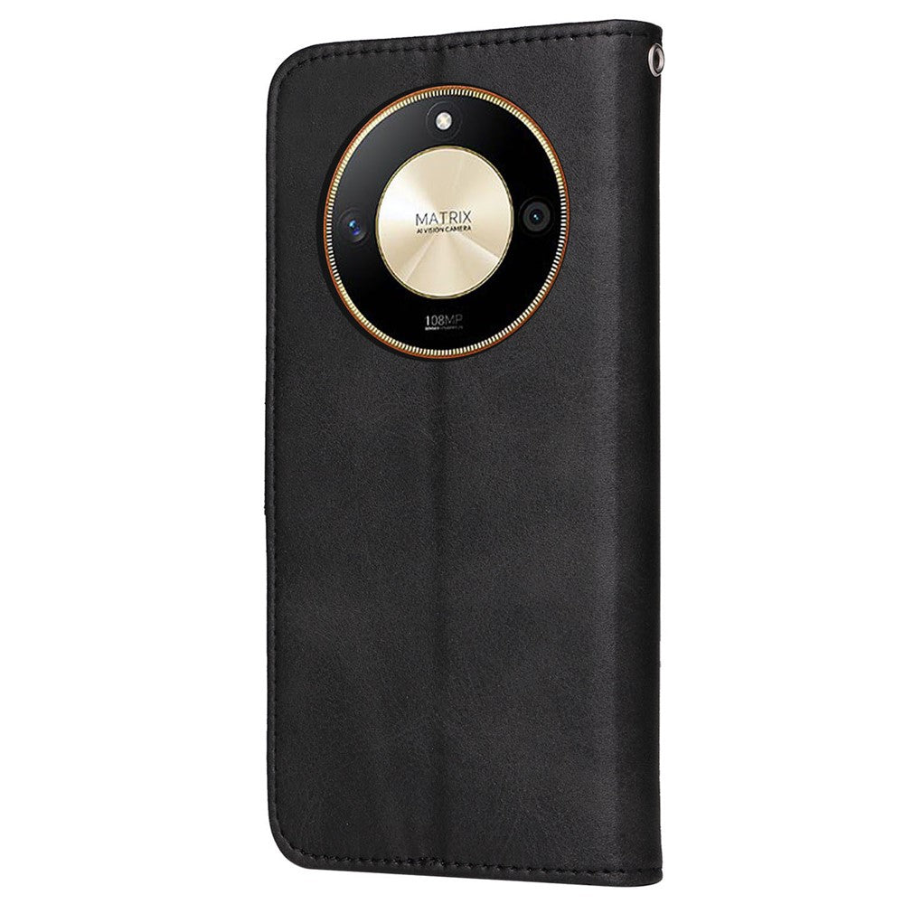For Honor X50 5G / X9b 5G / Magic6 Lite 5G / X50 GT 5G PU Leather Wallet Stand Case Calf Texture Full Protection Phone Cover