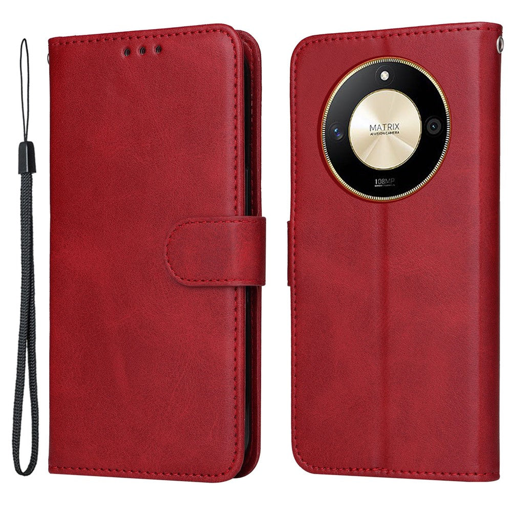 For Honor X50 5G / X9b 5G / Magic6 Lite 5G / X50 GT 5G PU Leather Wallet Stand Case Calf Texture Full Protection Phone Cover