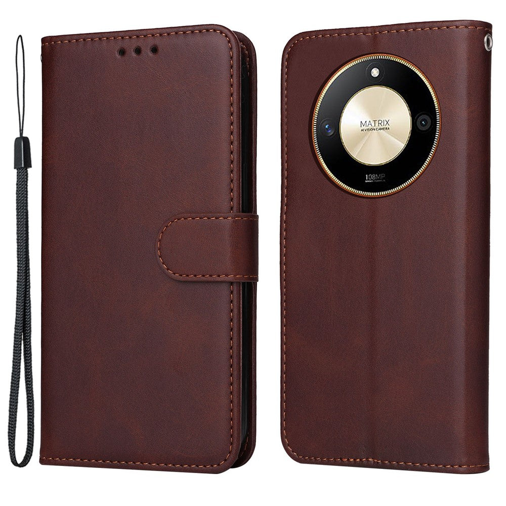 For Honor X50 5G / X9b 5G / Magic6 Lite 5G / X50 GT 5G PU Leather Wallet Stand Case Calf Texture Full Protection Phone Cover