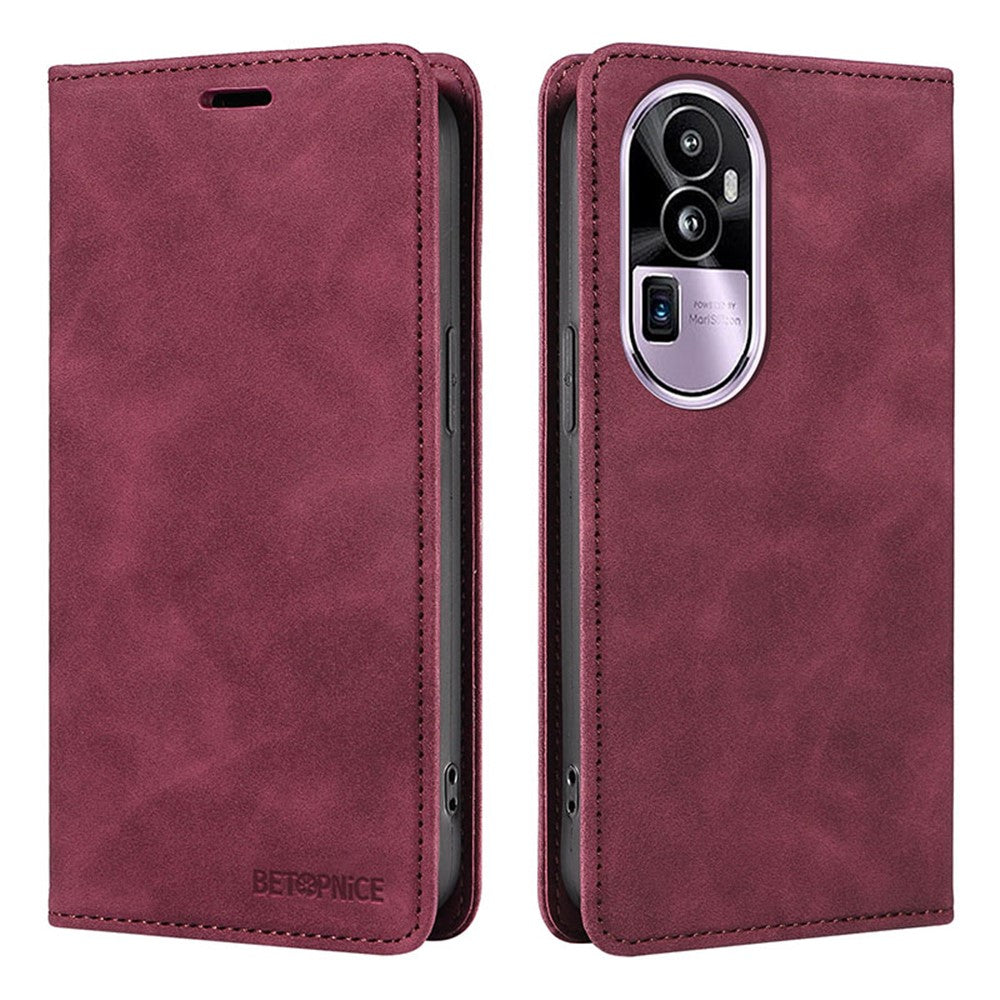 BETOPNICE 003 For Oppo Reno10 Pro+ 5G PU Leather RFID Blocking Wallet Shell Flip Stand Phone Case