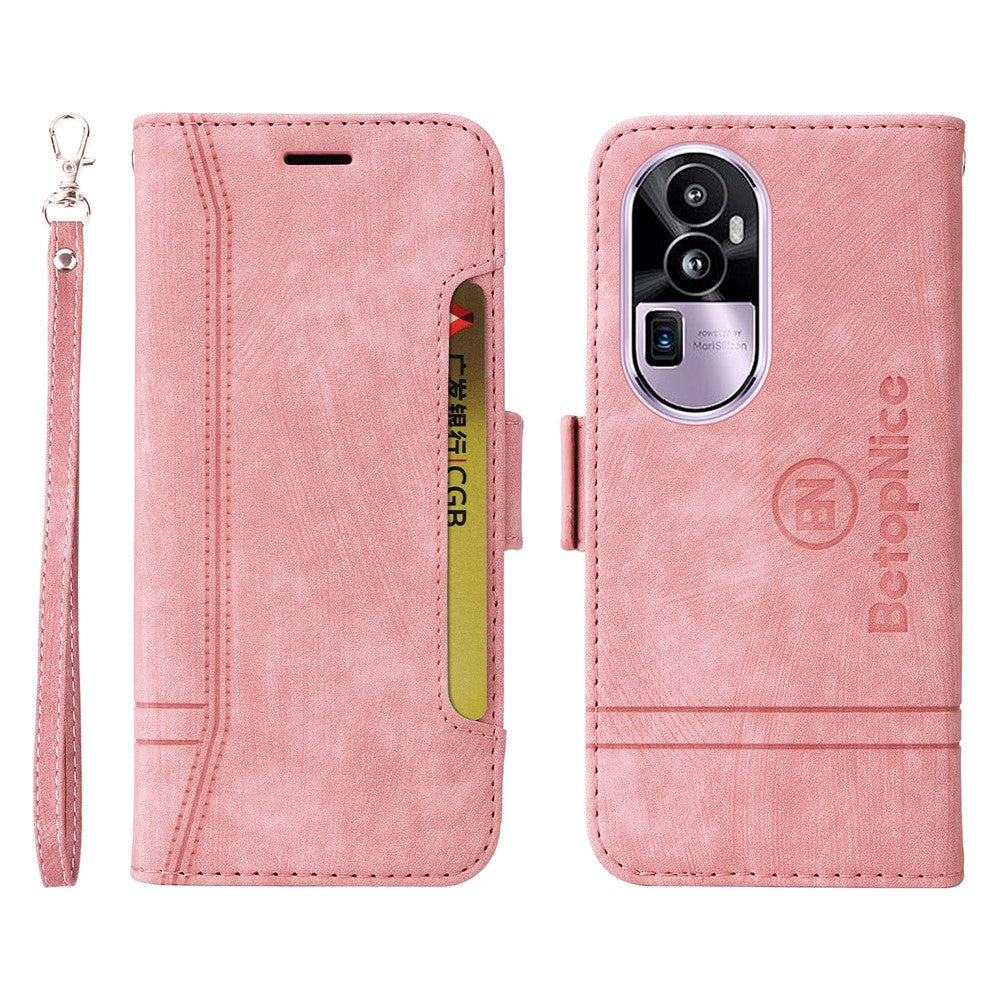 BETOPNICE 001 For Oppo Reno10 Pro+ 5G PU Leather Phone Case Folding Stand Wallet Shockproof Cover