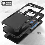 For Samsung Galaxy Z Flip5 5G Dual Layer Protection PC+TPU Cover Anti-Fall Phone Case