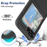 For Samsung Galaxy Z Flip5 5G Dual Layer Protection PC+TPU Cover Anti-Fall Phone Case