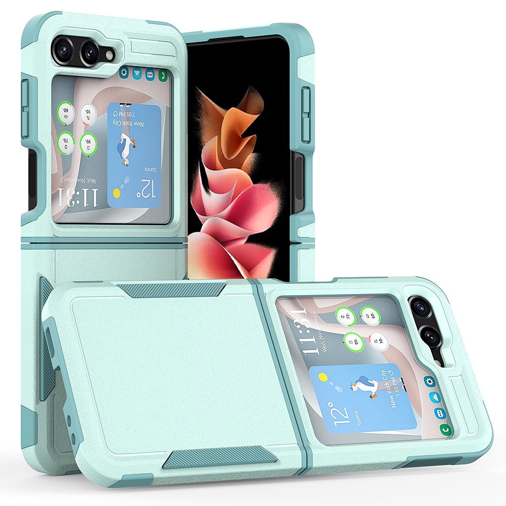 For Samsung Galaxy Z Flip5 5G Dual Layer Protection PC+TPU Cover Anti-Fall Phone Case
