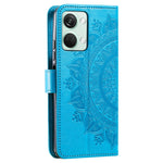 For OnePlus Nord 3 5G / Ace 2V Leather Wallet Cover Mandala Flower Imprinted Stand Case with Strap