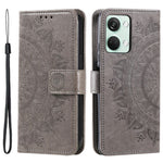 For OnePlus Nord 3 5G / Ace 2V Leather Wallet Cover Mandala Flower Imprinted Stand Case with Strap