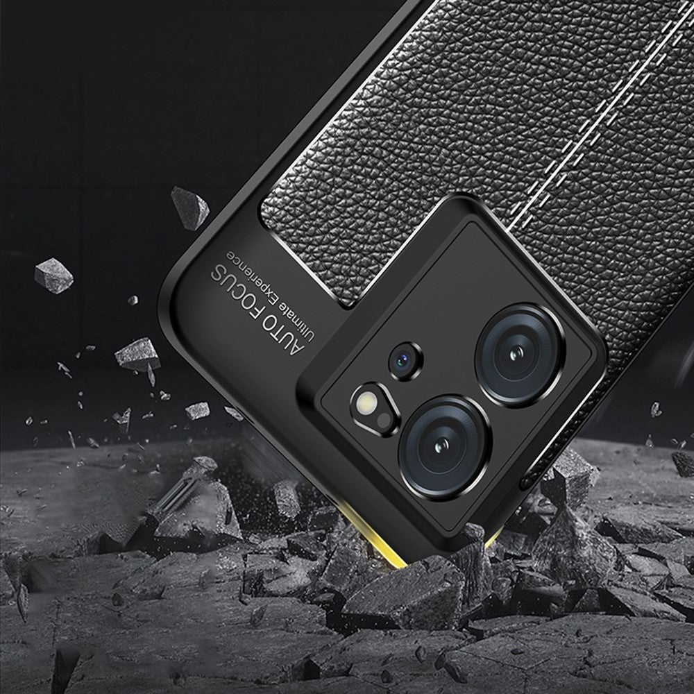Xiaomi Redmi K60 Ultra / 13T / 13T Pro Litchi Texture TPU mobilskal Reptåligt Skyddande mobilfodral