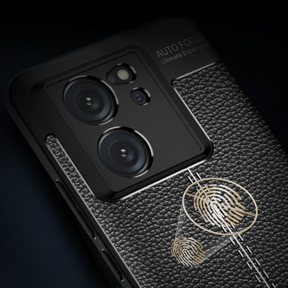 Xiaomi Redmi K60 Ultra / 13T / 13T Pro Litchi Texture TPU mobilskal Reptåligt Skyddande mobilfodral