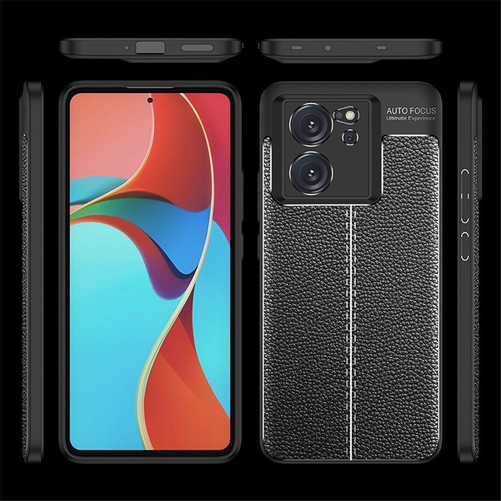 Xiaomi Redmi K60 Ultra / 13T / 13T Pro Litchi Texture TPU mobilskal Reptåligt Skyddande mobilfodral