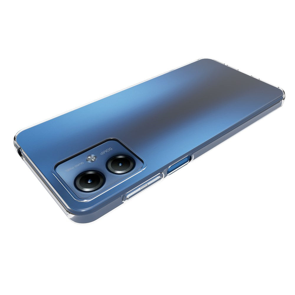 For Motorola Moto G14 4G Soft TPU Phone Cover Ultra-Thin Transparent Smartphone Case (Large Rear Lens Hole)