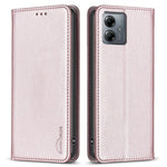 BINFEN COLOR BF18 For Motorola Moto G14 4G Phone Case Card Holder Foldable Stand Leather Cover