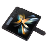For Samsung Galaxy Z Fold5 5G PU Leather+PC Wallet Phone Case Stand Skin-touch Protective Cover