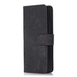 For Samsung Galaxy Z Fold5 5G PU Leather+PC Wallet Phone Case Stand Skin-touch Protective Cover