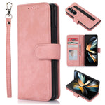 For Samsung Galaxy Z Fold5 5G PU Leather+PC Wallet Phone Case Stand Skin-touch Protective Cover