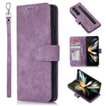For Samsung Galaxy Z Fold5 5G PU Leather+PC Wallet Phone Case Stand Skin-touch Protective Cover