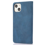 For iPhone 15 Magnetic Auto-absorbed PU Leather Phone Case Support Stand Wallet Cover